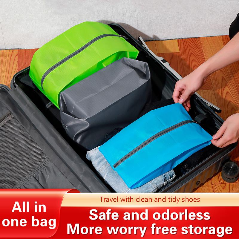 Shoe Storage Bag Waterproof And Dust-Proof Nylon Fabric With Strong Zipper Suitable For Men And Women Travel Home Storage Bag