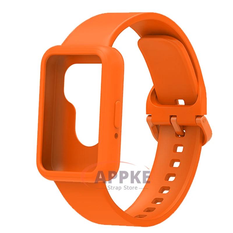 Case+Band for Samsung Galaxy Fit 3 Protective Soft TPU Cover+Bracelet for Galaxy Fit 3 Bumper Sports Strap Watch Accessories