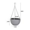 Upper Diameter 16.5Cm Rattan Plastic Hanging Basket Succulent Green Plant Hanging Pot Honeycomb Hanging Pot