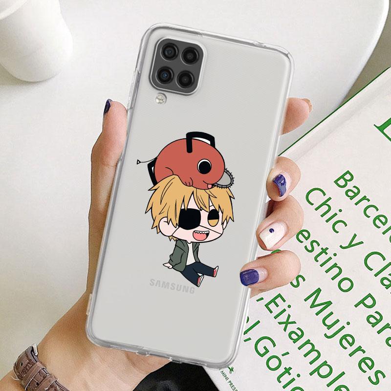 Soft Case For Samsung Galaxy A52 A12 A51 A32 A21s A22 A71 A31 A41 A53 A13 A02s A11 A72 A33 Clear Phone Cover Chainsaw Man Power