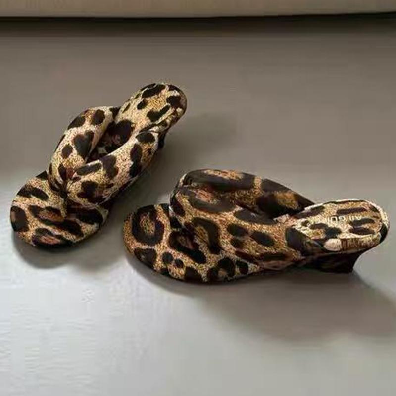Fashion Wedges Women Slippers Clip Toe Fashion Cotton Shoes Dress Designer Woman Heeled Shoes 2025 Autumn Luxury Brand Ladies Zapatos