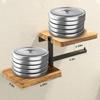 Wooden Wall Mounted Toilet Paper Holder High Load-bearing Space Saving Bathroom Wall Mounted Shelf Stable Countertop Organizer