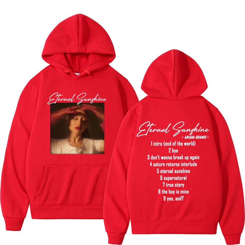 

Singer Ariana 2024 Eternal Sunshine Music Album Hoodie Men Women Fashion Vintage Oversized Hoodies Hip Hop Style Sweatshirt Tops S