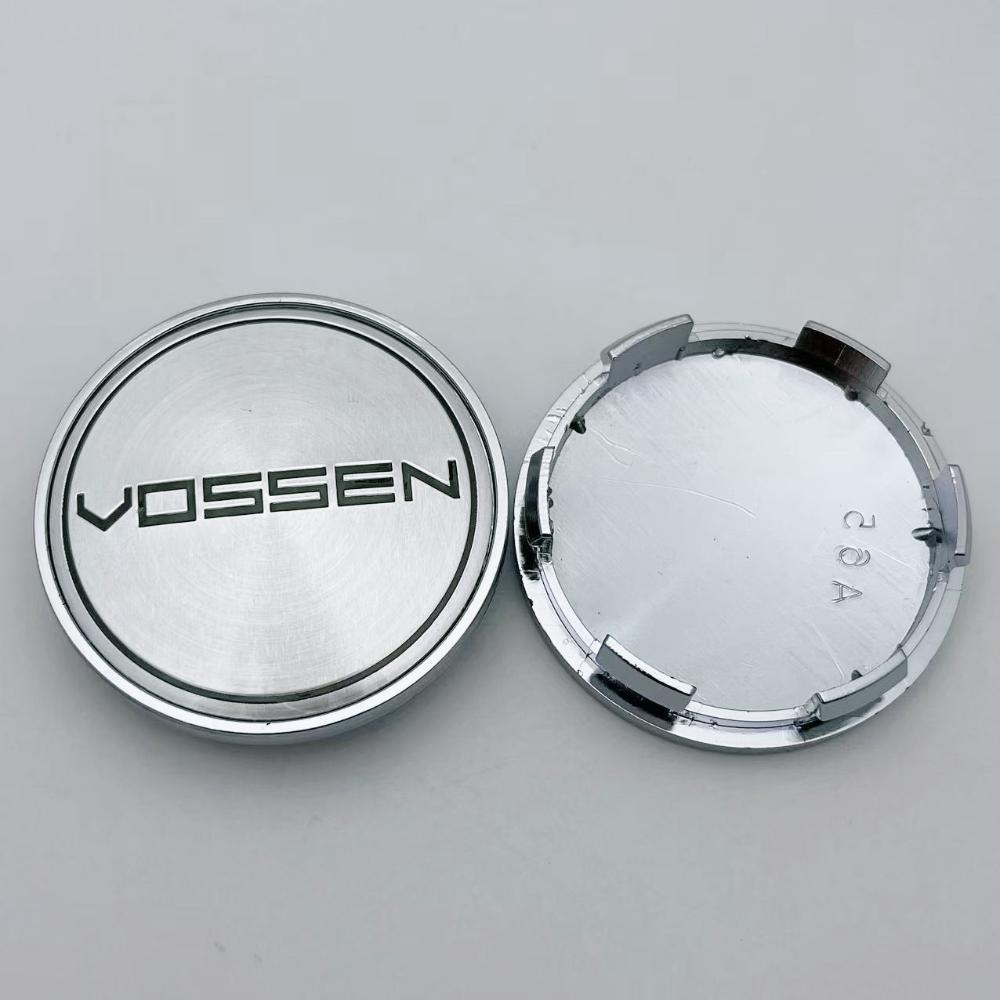 4pcs Vossen Logo Emblem Car Wheel Center Caps 65MM (59MM I.D) Wheels Hub Hubcaps Auto Rim Center Cover Replace Car Accessories