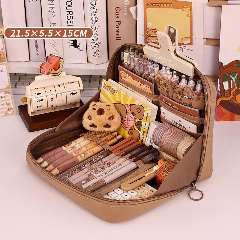 12 Layers Large Capacity Pencil Case Good Looking Multifunctional Classification Storage Stationery Storage Bag 1pc