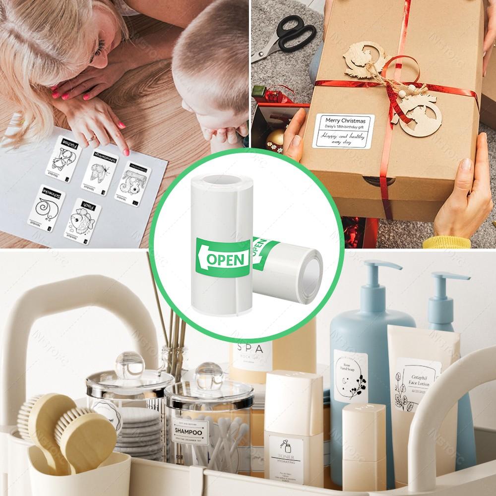 57*25MM Thermal Paper Label Sticker Adhesive Rolls Paper For Mini Printer Instant Print Kids Camera Printing Paper Replacement