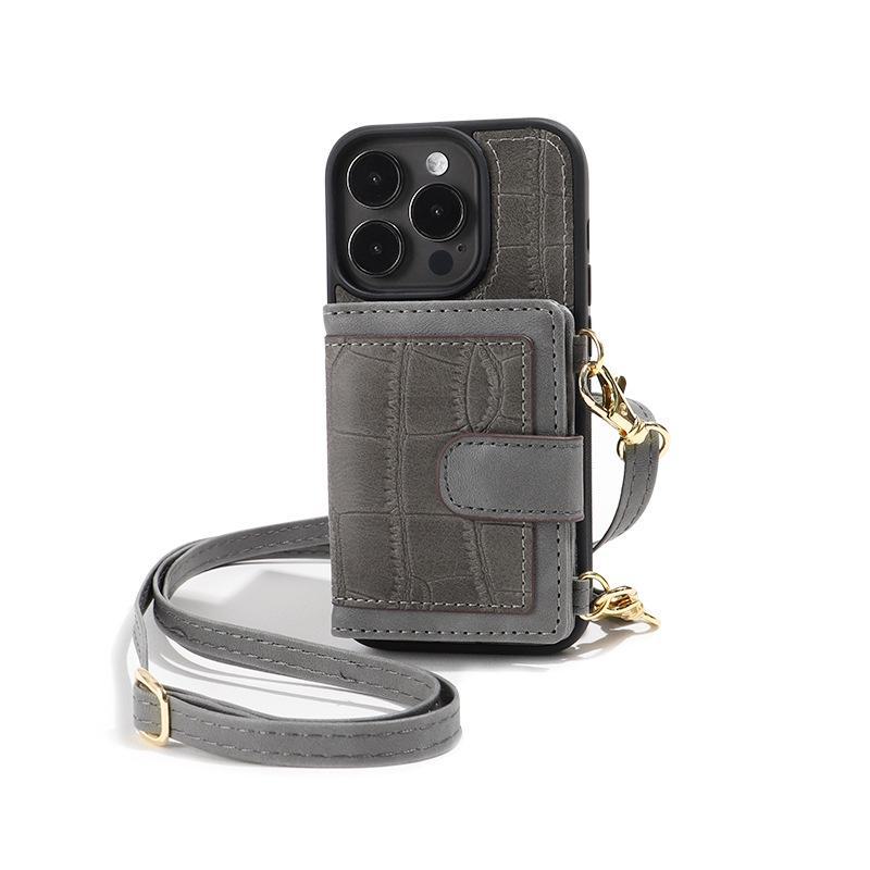 

Чехол Anti-Fall с рисунком из крокодиловой кожи для iPhone 13/14 iPhone13Promax серый