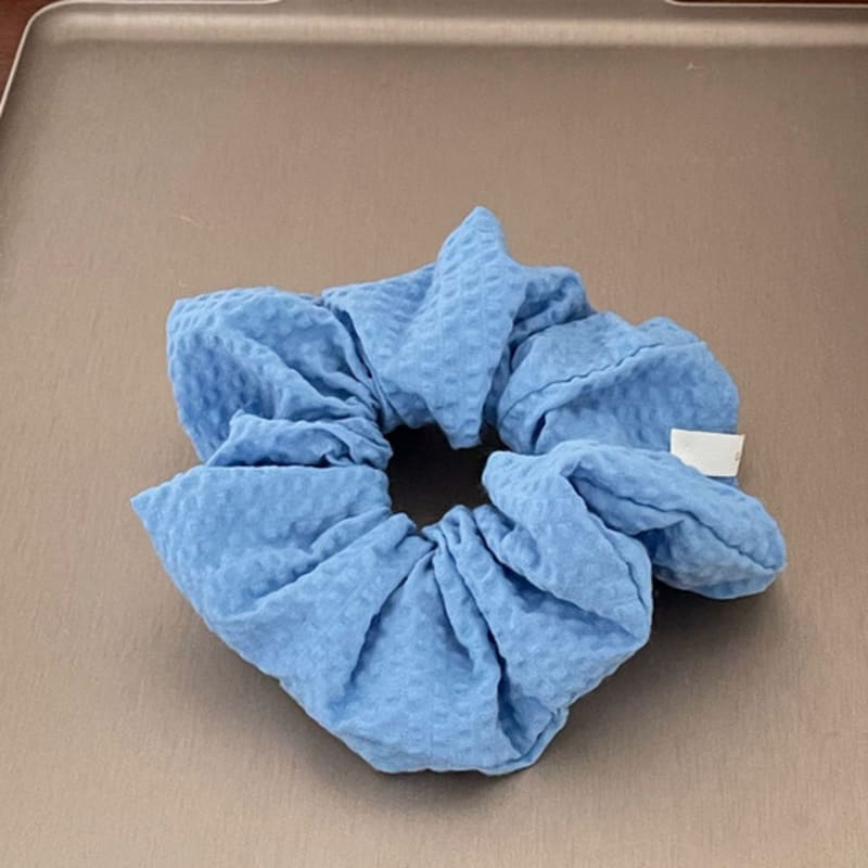 Oar Seersucker Scrunchie [Sky]