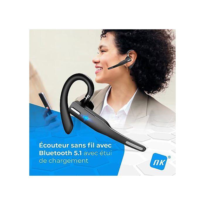 Oreillette Bluetooth sans fil - NK - Intra-Auriculaire - Bluetooth 5.0 - Autonomie 6-8 heures - Etui de charge 5000 mAh