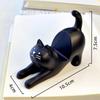 Cute Cat Resin Phone Holder – Lazy Bracket Desktop & Car Stand, Mini Portable Multi-Functional