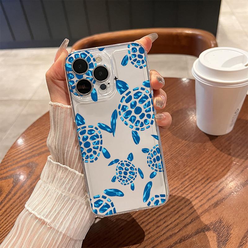 

Abstract Turtle Phone Case for iPhone 17 Air 16 15 14 13 12 11 Pro Max Plus Mini X 8 7 Soft Transparent Cover Fundas Accessory iPhone 13Mini