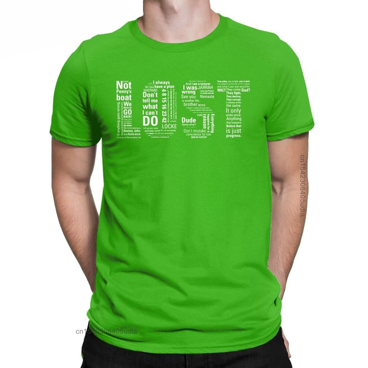 

Men Lost Quotes Drama Tv Show Sci-Fi Graphic T Shirts Cotton Tops Funny Short Sleeve Crew Neck Tees Birthday T-Shirt S