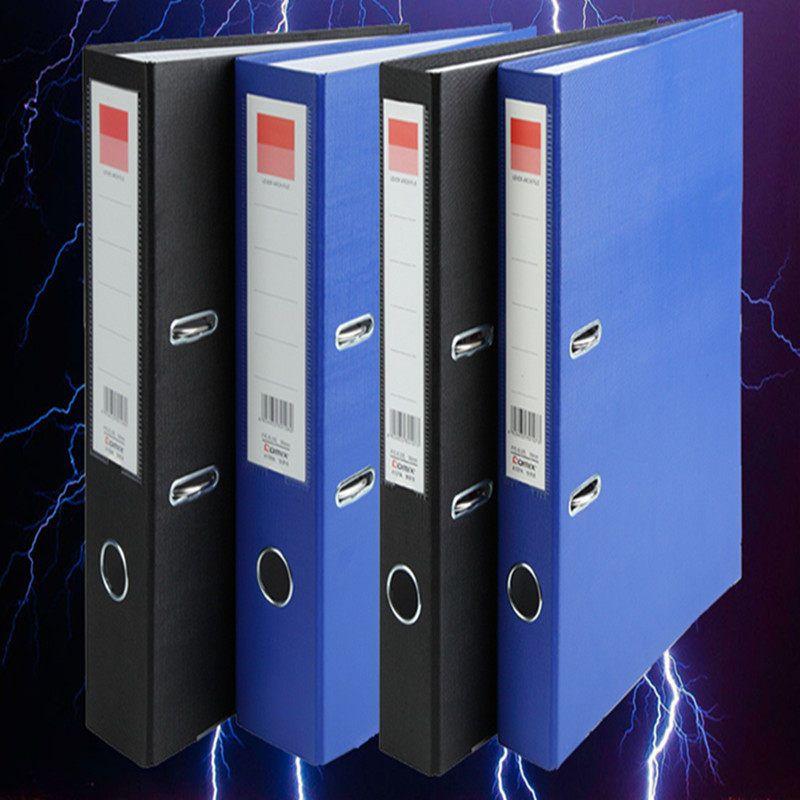 Document Storage Folder Double Folder Loose-Leaf Document Folder Lever Arch File A4 Quick Work Two Holes Loose-Leaf Binder 2inch Blue