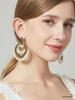 European & American Retro Beaded Tassel Fashion Earrings - Exaggerated Long Style for Women