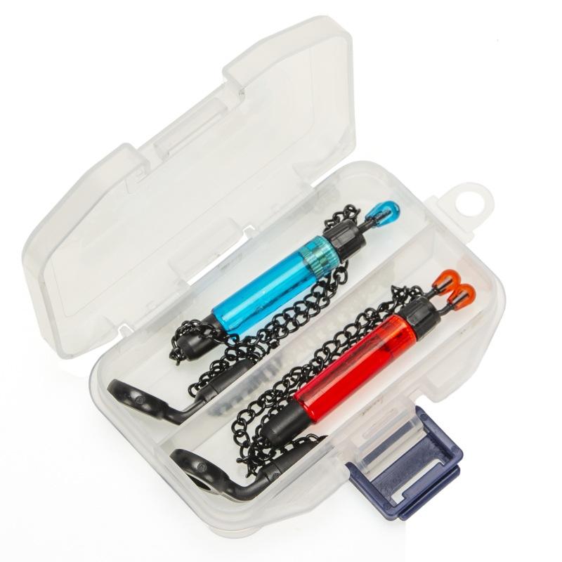 2Pcs Carp Fishing Swingers Drop Off Bobbins With Box For Fishing Alarm Indicator For Fishing Alarms Bite Indicator