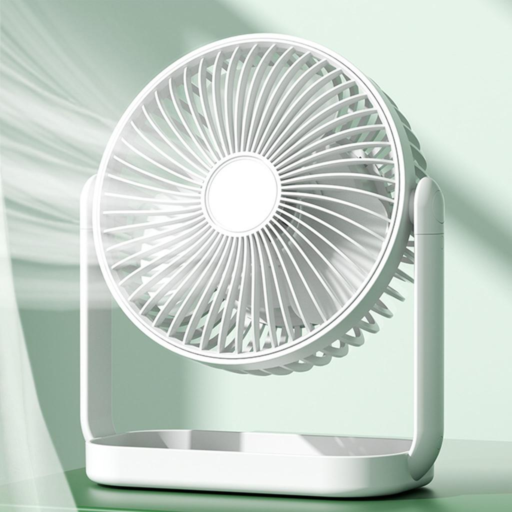 Small Desk Fan 3 Blades Multifunctional Quiet Rechargeable   Fan for Home Camping