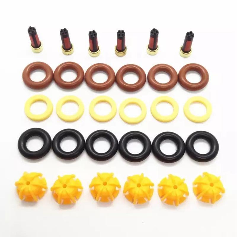 #28G Automotive Parts & Accessories,Fuel Injector Repair Kit for-BMW E30 325I V8 Pintle Valve Injection (Plastic+Rubber)
