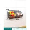 Wall-Mounted Storage Basket for Scallions, Ginger, and Garlic