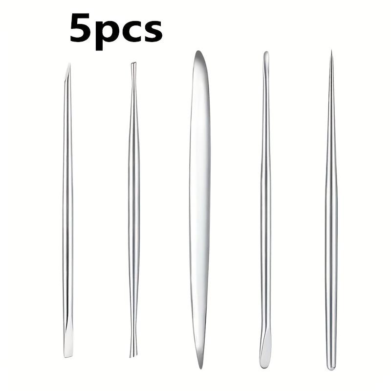 

Набор из 5 шт. инструментов для лепки из нержавеющей стали, керамики и глины - Ленточные инструменты для резьбы по керамике, Незаряженные аксессуары для рукоделия