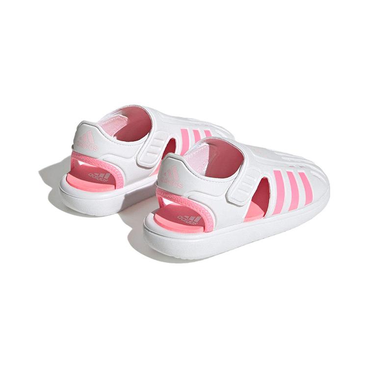 New Adidas Water Sandal Anti-Slip And Wear-Resistant Lightweight Children's Sandals White Pink Children Aged 3-7 Years Old H06320