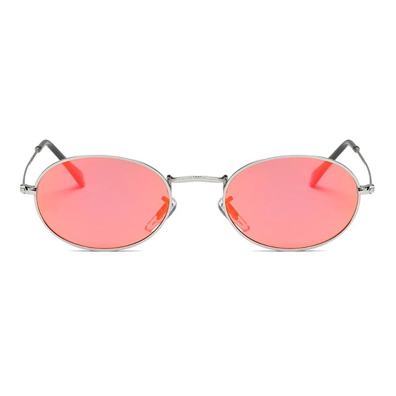 RMM new retro oval sunglasses ladies bright color street shoot cute sexy retro oval sunglasses gold black