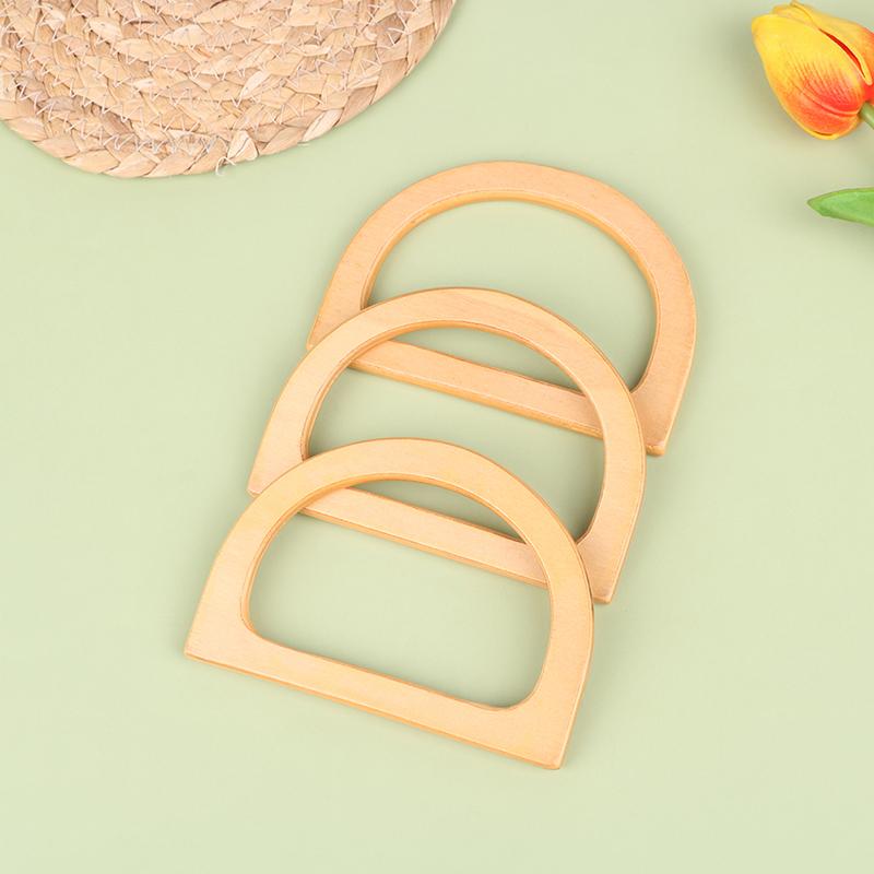 Handcrafted Wooden Handle Bag Handle Bag Accessory Wooden Root Handle Wooden Semicircle Handle