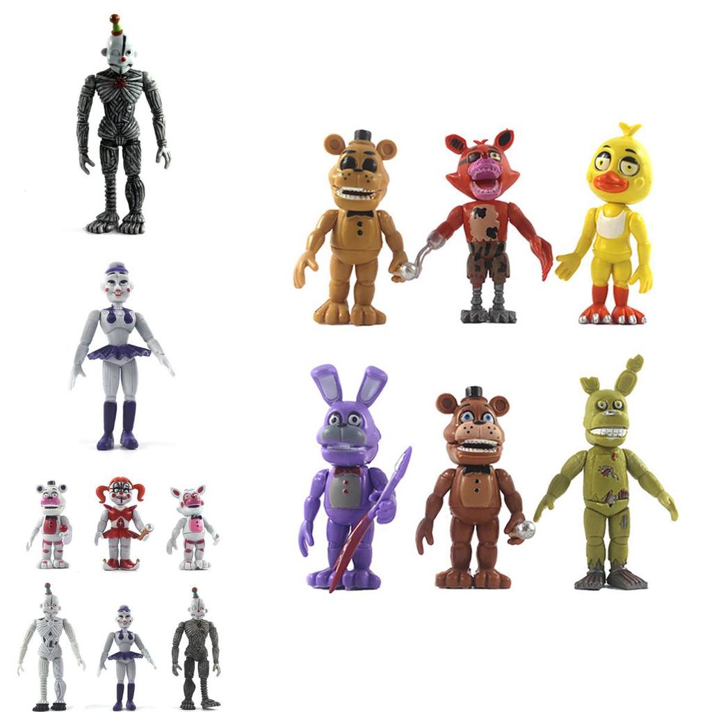 Captivating 6-piece Fnaf Five Nights At Freddy's Action Figures For Enthusiastic Fans