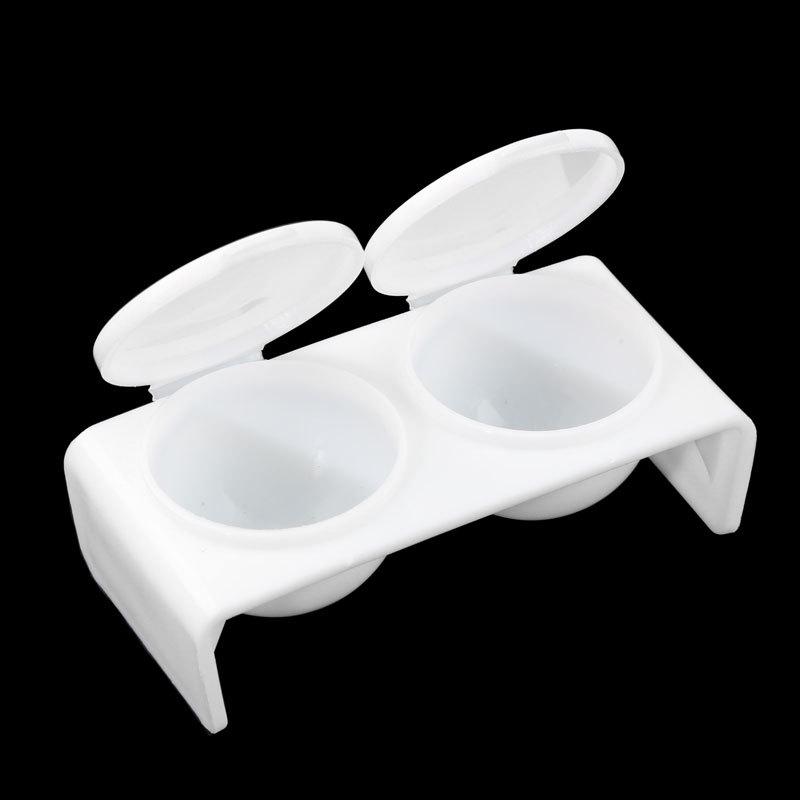 

Nail Art Dual-Compartment Crystal Liquid Holder Cup