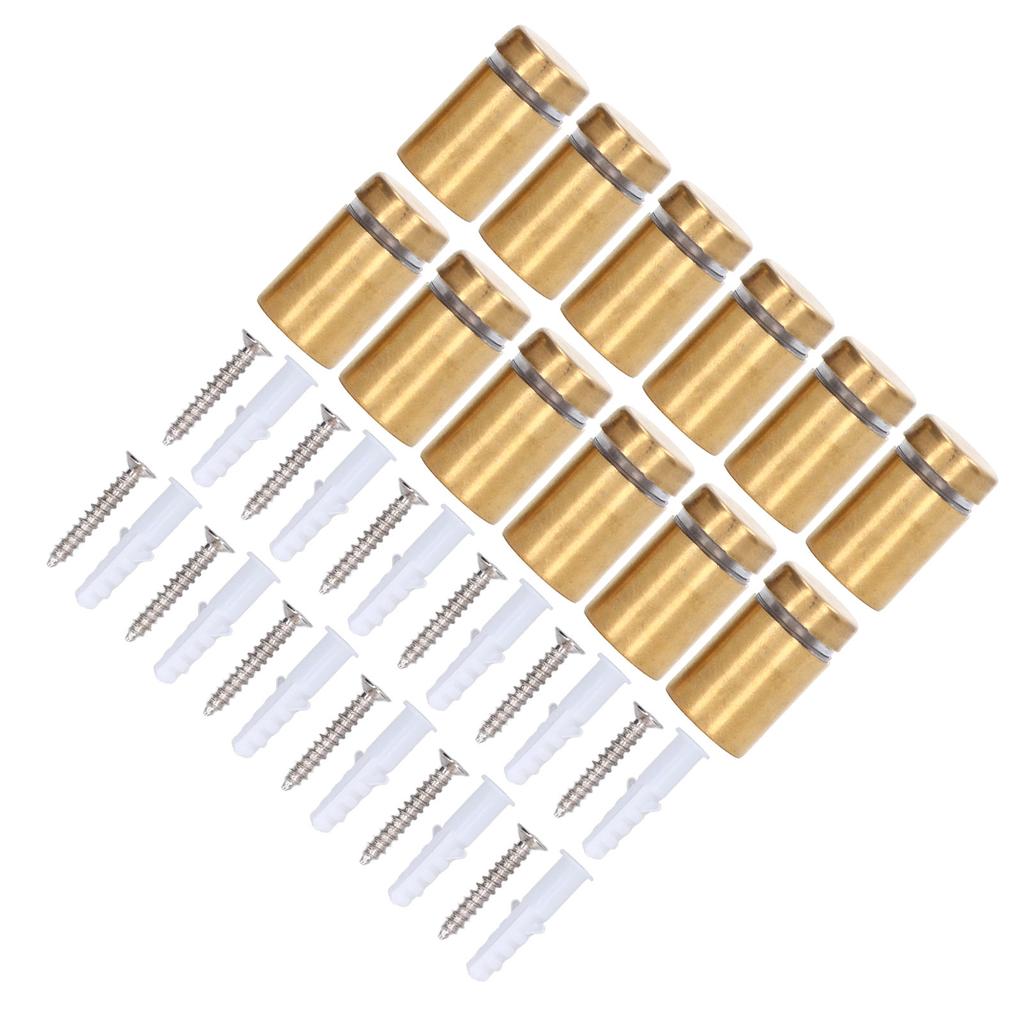 12ks Distanční šroub Nerezová ocel 12x20mm Nástěnný Reklamní Upevňovací Sada Kit