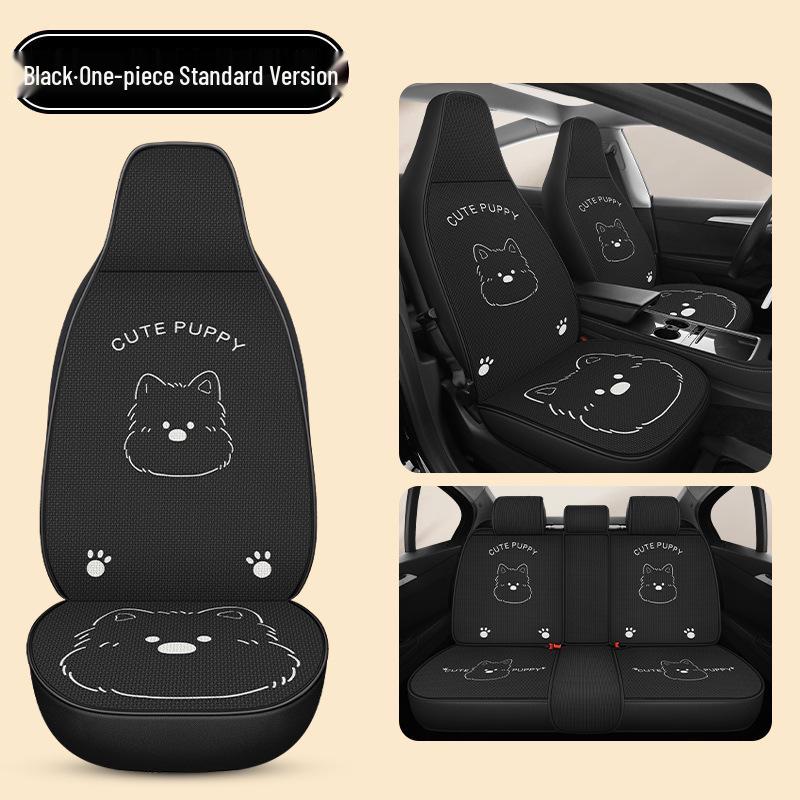 Cartoon West Highland Car Seat Cushion for BYD Seal 06 Yuan PLUS/Pro - Universal and Breathable, All-Season.