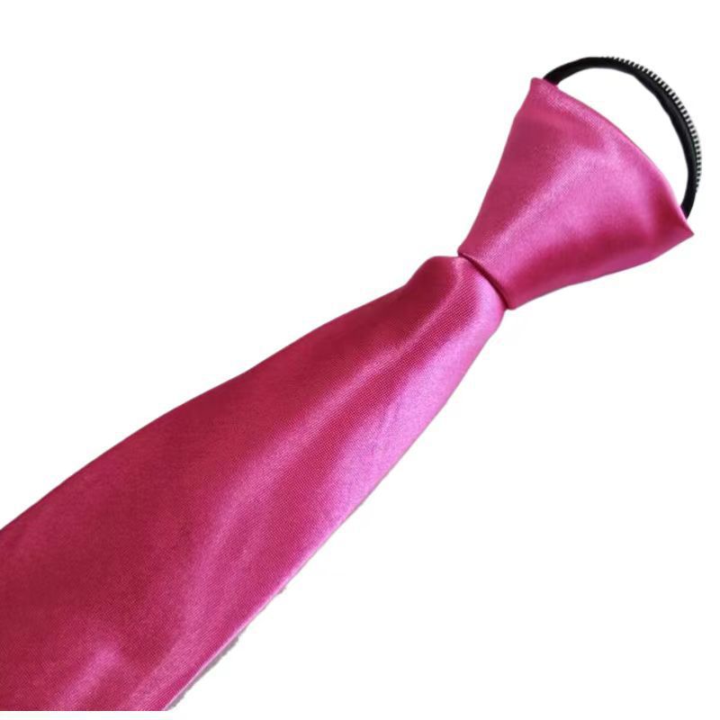

Глянцевая Гладкая 8 см Молния Один Пулер Завязка Мужчины и Женщины Платье Повседневное Однотонное Профессиональный Воротник Студента розы красного