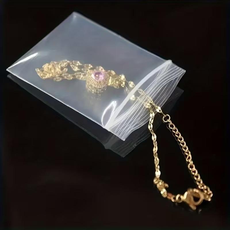 300/100x Transparent Self-sealing Bags Thickened Zipper Storage Bag for Small Jewelry Food Packing Sealing Bag Pouches Organizer