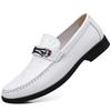 Summer Men's Leather Shoes New Deodorant Driving Shoes Casual Doudou Shoes One-pedal Leather Shoes