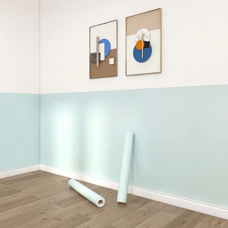 Korea Pink Waterproof Wallpaper Self-adhesive Home Bedroom Dormitory Room Wall Stickers Thickened Paste Table Cabinet Renovation