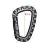 Goods Land [Set of 4] Plastic Carabiners, Military/Airsoft, Black, Solid Color, GD-ABSCRBN-4SET