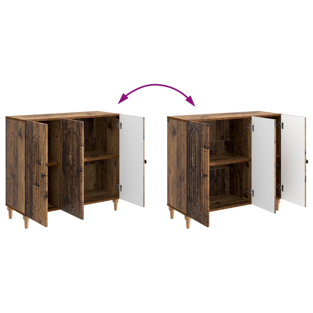 Sideboard Reclaimed Wood 89 x 34.5 x 80 cm Wood Based Material