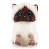 20/26CM Lifelike Cute Siamese Cat Plush Toy Blue Sequins Eyes Kitty Doll Brown And White Face Cat Cartoon Home Decor Kids Gift
