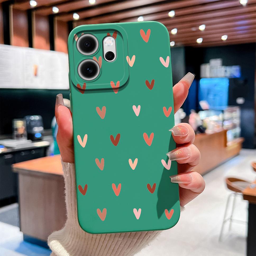 For Oppo Reno 14F 5G Phone Case Sunflower Patterns Soft Liquid Silicone Shell For OppoReno14F 14 F Camera Coverage Durable Capa
