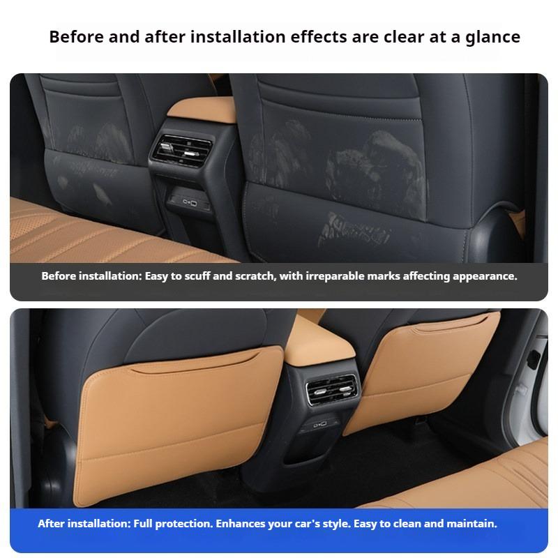 Fit For Geely Galaxy Starship 7 EMi Car Specialized Rear Seat Anti Kick Mat Backrest Protection Pad Original Color Interior