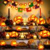 1-10PCS Day of the Dead Marigold LED Garland Artificial Flower String Lights for Halloween Party Dia de los Muertos Decoration