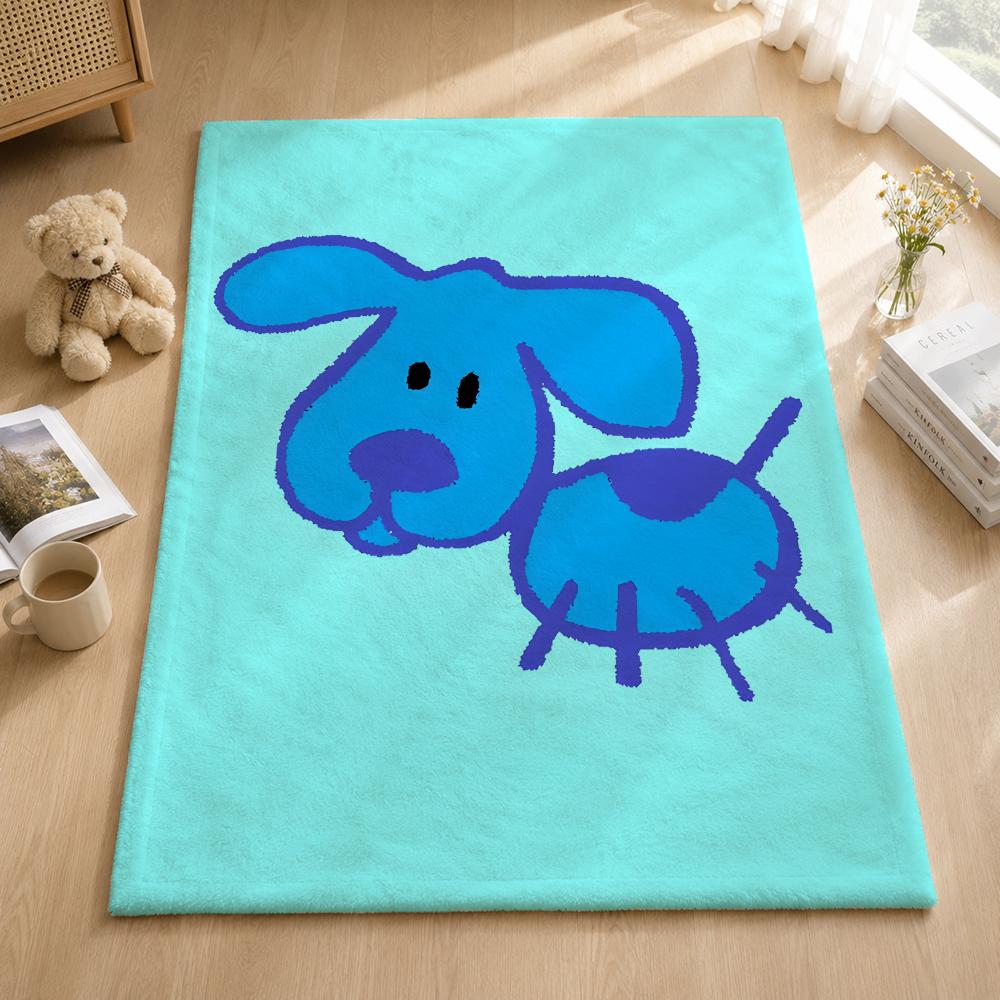 Animation B-Blue S Clues Throw Blankets Soft Warm Flannel Blanket Bedding For Bed Living Room Home Sofa