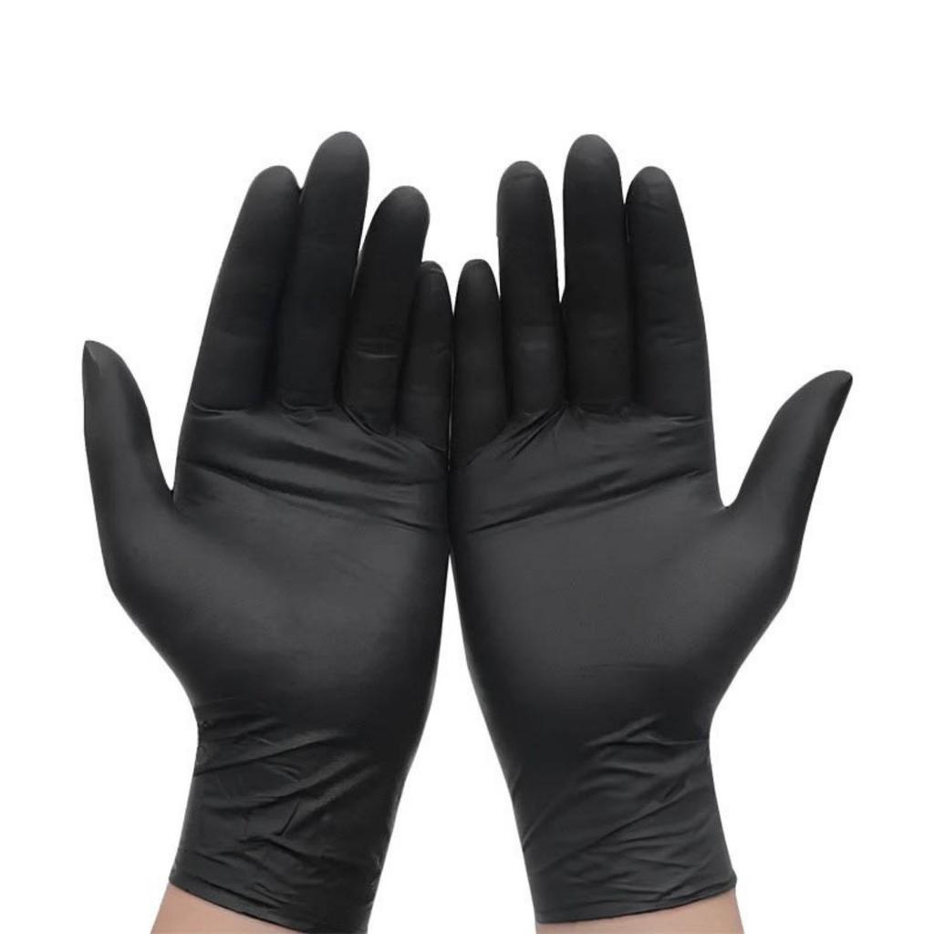 Guantes Desechables de Nitrilo Puro 20-100 - Resistentes, Duraderos e Impermeables, Calidad Premium para Cocina, Limpieza, Cuidado del Coche - Guantes Protectores Desechables