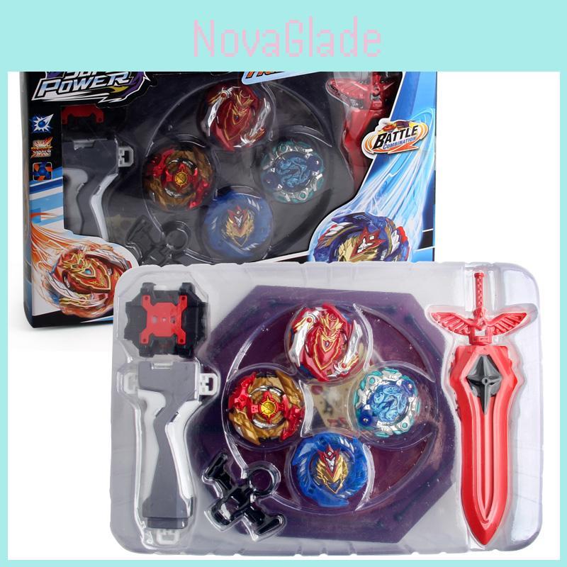 Premium Children's Plastic Metal Toy Boys' Beyblade Set With Launcher Grip And Arena