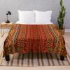 Saffron Lines Throw Blanket