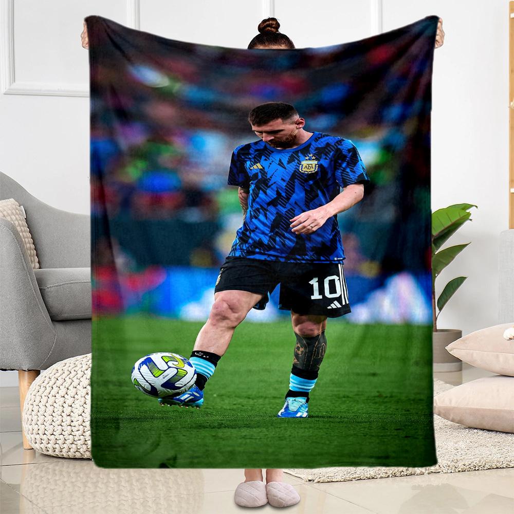 Messi 518 Decke Strapazierfähiger Komfort Geeignet für Stuhl Sofa Bürostuhl Ganzjahresgebrauch Wärmende Dekoration Geschenk für Reisen Zuhause Geburtstage