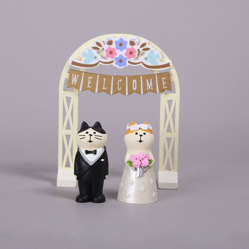 Japanese Style Wedding Ceremony Ornaments DIY Resin Handicraft Ornaments  Cake Decoration