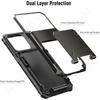 Case for IPhone 16 15 14 13 12 11 Pro Max X XR XS 7 8 Plus Wallet Case Card Holder ID Slot Scratch Bumper Rugged TPU Cover for Samsung S24 S23 Utlra
