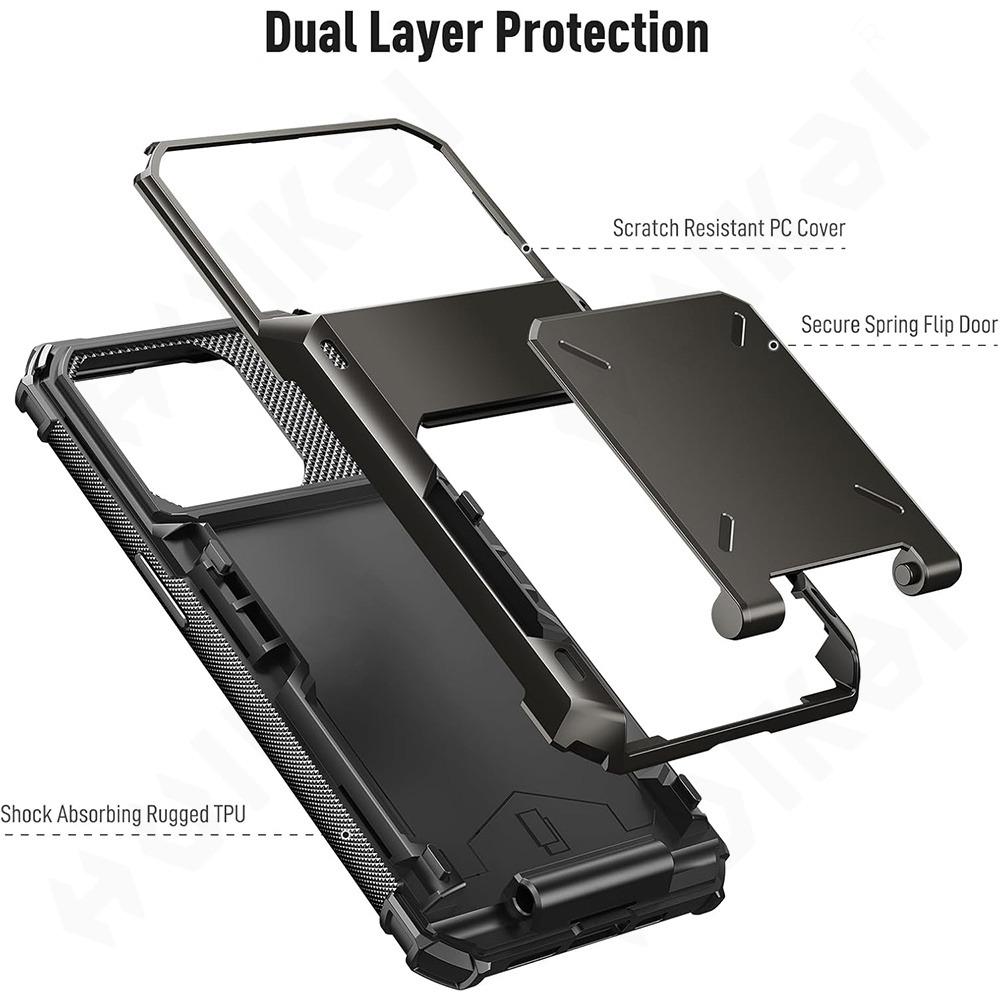 Hülle für iPhone 16 15 14 13 12 11 Pro Max X XR XS 7 8 Plus Brieftaschenhülle Kartenhalter ID Slot Scratch Bumper Robuste TPU-Hülle für Samsung S24 S23 Utlra