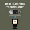 RFID-Blockierendes Kleines Portemonnaie für Damen Wasserabweisend Reise Schlüsselanhänger-Portemonnaie Minimalistisch Herren Schlank Reißverschluss Karten-Lanyard-Portemonnaie Ausweis