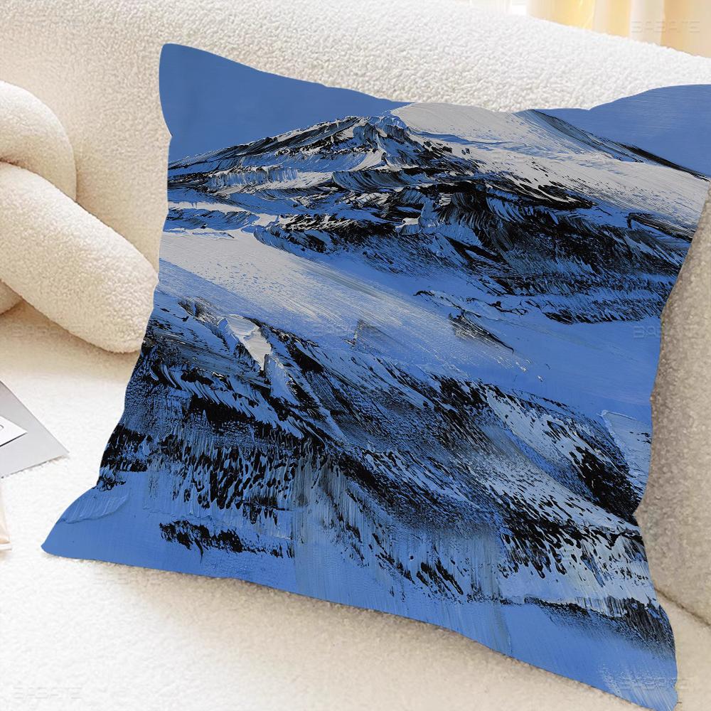 Conrad Jon Snow Mountain Artist Pillow Cover Design Cushion Cover Decor Holiday Decorati